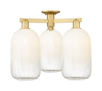 Innovations - 716-3F-SG-G482-7OP - Three Light Semi-Flush Mount - Arcadia - Satin Gold