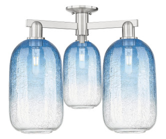 Innovations - 716-3F-SN-G482-7SB - Three Light Semi-Flush Mount - Arcadia - Brushed Satin Nickel