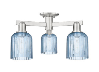 Innovations - 716-3F-SN-G559-5BL - Three Light Semi-Flush Mount - Arcadia - Brushed Satin Nickel