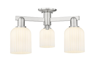 Innovations - 716-3F-SN-G559-5GWH - Three Light Semi-Flush Mount - Arcadia - Brushed Satin Nickel