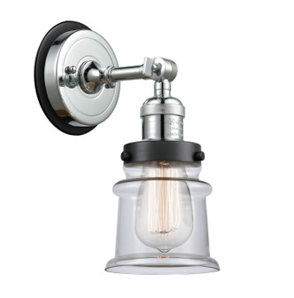 Innovations - 203PC-BPBK-HRBK-G182S - One Light Wall Sconce - Franklin Restoration - Polished Chrome