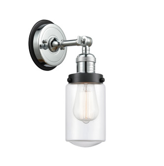 Innovations - 203PC-BPBK-HRBK-G312 - One Light Wall Sconce - Franklin Restoration - Polished Chrome