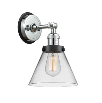 Innovations - 203PC-BPBK-HRBK-G42 - One Light Wall Sconce - Franklin Restoration - Polished Chrome