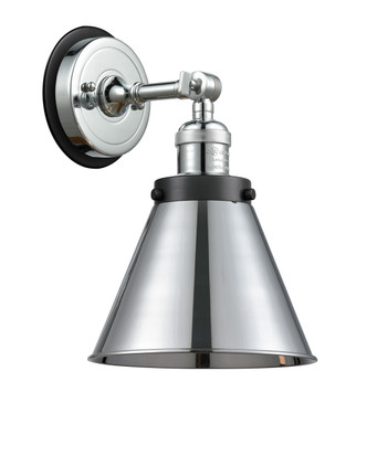 Innovations - 203PC-BPBK-HRBK-M13-PC - One Light Wall Sconce - Franklin Restoration - Polished Chrome