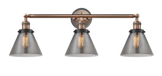 Innovations - 205BP-ACBK-G43 - Three Light Bath Vanity - Franklin Restoration - Antique Copper