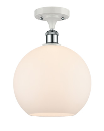 Innovations - 516-1C-WPC-G121-10-LED - LED Semi-Flush Mount - Ballston - White Polished Chrome