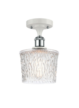 Innovations - 516-1C-WPC-G402-LED - LED Semi-Flush Mount - Ballston - White Polished Chrome