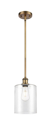 Innovations - 516-1S-BB-G4424-7 - One Light Mini Pendant - Ballston - Brushed Brass