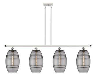 Innovations - 516-4I-WPC-G557-8SM - Four Light Island Pendant - Ballston - White Polished Chrome