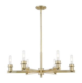 Innovations - 716-6CR-AB - Six Light Chandelier - Arcadia - Antique Brass