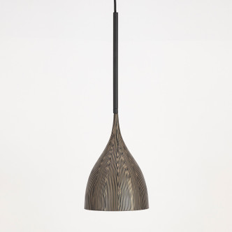 Fleur One Light Mini Pendant (10911BKGLD)