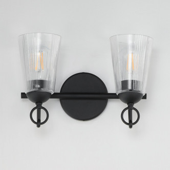 Jackson Hole Two Light Wall Sconce (21392CLBK)