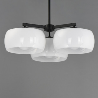 Glazed Three Light Chandelier (26143WTBK)