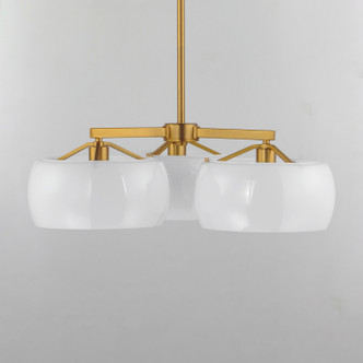 Glazed Three Light Chandelier (26143WTNAB)