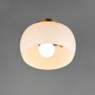 Glazed One Light Flush Mount (26149WTNAB)