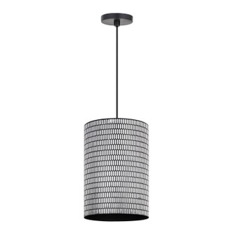 Maxim - 29123BKWT - One Light Pendant - Shaka - Black / White