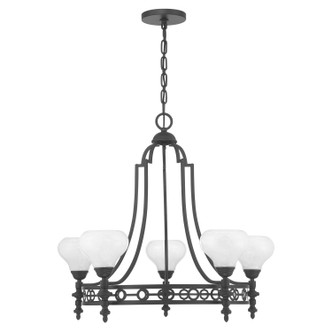 Savoy House - 1-1606-5-89 - Five Light Chandelier - Allston - Matte Black