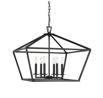 Savoy House - 3-325-6-89 - Six Light Foyer Lantern - Townsend - Matte Black