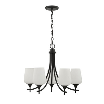 Octave Five Light Chandelier (1-6032-5-BK)