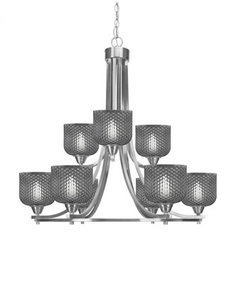 Toltec Lighting - 3409-BN-4612 - Nine Light Chandelier - Paramount - Brushed Nickel