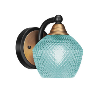 Toltec Lighting - 3421-MBBR-4625 - One Light Wall Sconce - Paramount - Matte Black & Brass