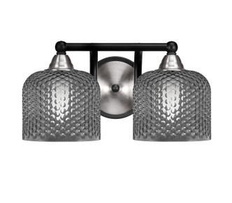 Toltec Lighting - 3422-MBBN-4612 - Two Light Bath Bar - Paramount - Matte Black & Brushed Nickel