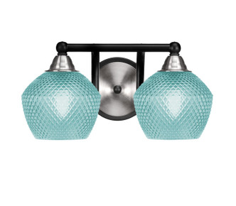 Toltec Lighting - 3422-MBBN-4625 - Two Light Bath Bar - Paramount - Matte Black & Brushed Nickel