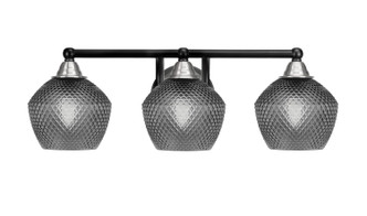Toltec Lighting - 3423-MBBN-4622 - Three Light Bath Bar - Paramount - Matte Black & Brushed Nickel