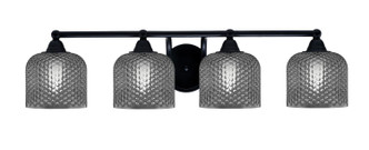 Toltec Lighting - 3424-MB-4612 - Four Light Bath Bar - Paramount - Matte Black