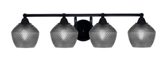 Toltec Lighting - 3424-MB-4622 - Four Light Bath Bar - Paramount - Matte Black