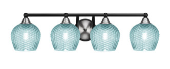 Toltec Lighting - 3424-MBBN-4605 - Four Light Bath Bar - Paramount - Matte Black & Brushed Nickel