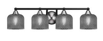 Toltec Lighting - 3424-MBBN-4612 - Four Light Bath Bar - Paramount - Matte Black & Brushed Nickel