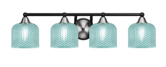 Toltec Lighting - 3424-MBBN-4615 - Four Light Bath Bar - Paramount - Matte Black & Brushed Nickel