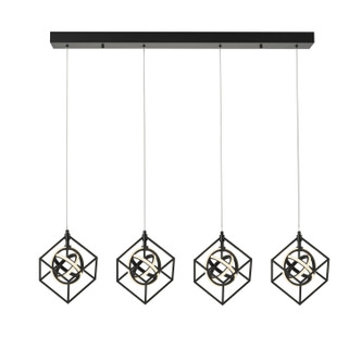 Artcraft - AC1012 - Four Light Pendant - Pullman - Brass