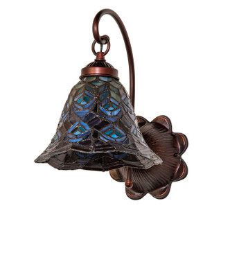 Tiffany Peacock Feather One Light Wall Sconce (244800)