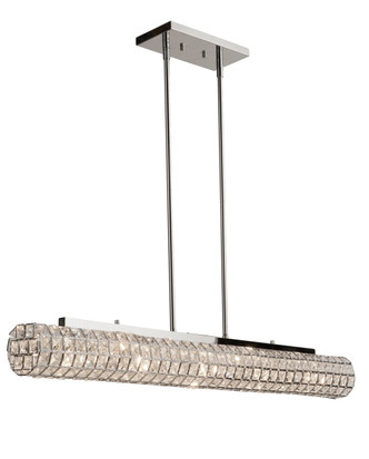 Artcraft - AC10191 - Five Light Island Pendant - Sterling - Chrome