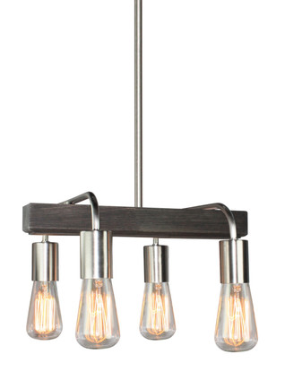 Artcraft - AC10454BN - Four Light Island Pendant - Lynwood - Brushed Nickel