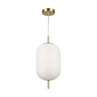 Artcraft - AC10631BR - One Light Pendant - Vita - White Brass