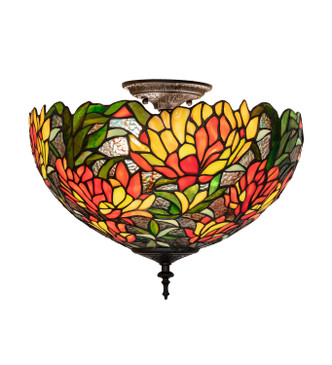 Meyda Tiffany - 288100 - Three Light Flushmount - Lamella