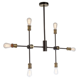 Tribeca Six Light Chandelier (AC10786BK)