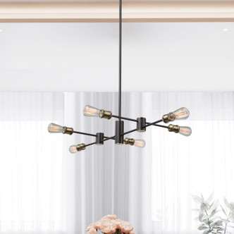 Tribeca Six Light Chandelier (AC10786BK)
