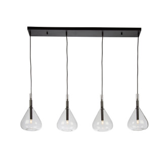 Conic Four Light Island Pendant (AC11164BK)