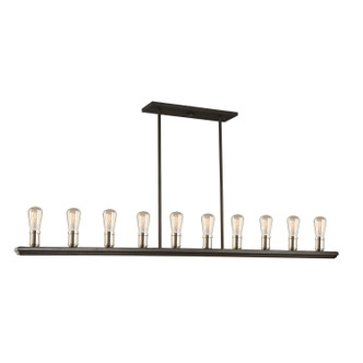 Artcraft - AC11350BN - Ten Light Island Pendant - Sandalwood - Brushed Nickel
