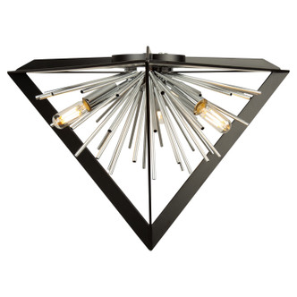 Sunburst Three Light Flush Mount (AC11442CH)