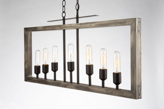 Gatehouse Seven Light Island Pendant (AC11657BK)