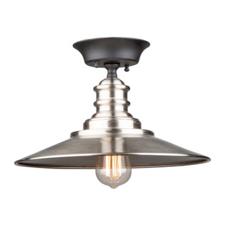 Artcraft - AC11664BN - One Light Semi-Flush Mount - Broxton - Brushed Nickel