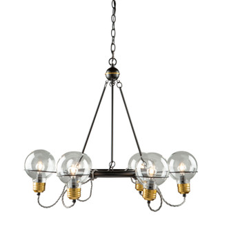 Martina Six Light Chandelier (AC11727BK)