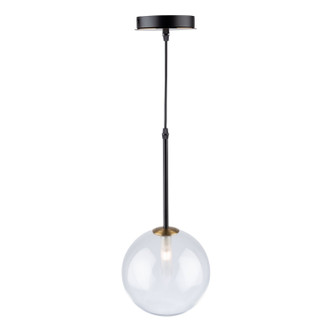 Artcraft - AC11761VB - One Light Pendant - Aurelia - Matte Black & Brass
