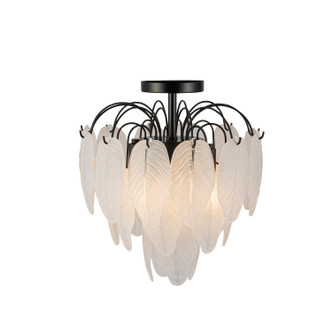 Alessia Four Light Semi Flush Mount (AC11785BK)