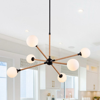 Capilano Six Light Chandelier (AC11846BK)